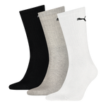 Puma Sportsokken Wit Zwart Grijs 3-pack