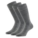 Apollo Merinowollen Sokken 3-pack Medium Grey Melange