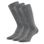 Apollo Merinowollen Sokken Badstof Zool 3-pack Medium Grey Melange