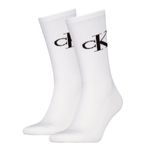 Calvin Klein Sokken Heren Monogram 2-pack Wit