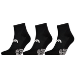 HEAD Padel Sokken Quarter 3-pack Zwart