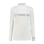 KOU Sportswear Thermoshirt Dames Je T'aime Kou Wit