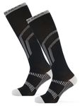 Poederbaas Skisokken Lightweight 2-pack Zwart