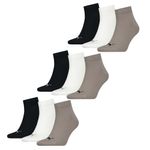 Puma Quartersokken Plain 9-pack Pine Bark Combo