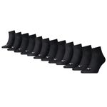 Puma Quarter Sokken Plain 12-pack Zwart