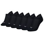 Puma Sneakersokken Dames Cushioned 6-pack Zwart