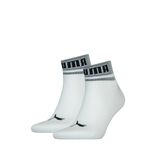 Puma Quarter Sokken New Heritage 2-pack Wit / Zwart