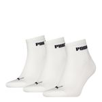 Puma Quartersokken Cushioned New Generation 3-pack Wit