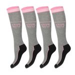 STAPP Horse Paardrijsokken Horse Bit 4-pack Grijs