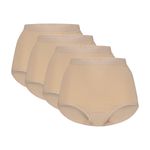 Ten Cate Basics Organic Cotton Stretch High Waist Slip 4-pack Beige