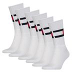 Tommy Hilfiger Sokken Flag 6-pack Wit