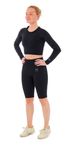 Xtreme Sportswear Dames Sportset - Korte Sportlegging + Sport Croptop - Zwart