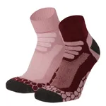 Xtreme Wandelsokken Quarter 2-pack Multi Burgundy