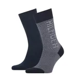 Tommy Hilfiger Sokken Seasonal Rib Logo Navy 2-Pack