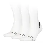 Calvin Klein Dames Footies High Cut 3-pack Wit
