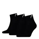 HEAD Quartersokken Training 3-pack Zwart