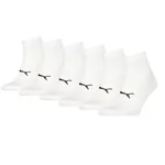 Puma Sport Quartersokken Light 6-pack Wit