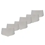 Puma Dames Mini Shorts Invisible Cotton 6-pack Light Grey Melange