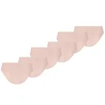 Puma Dames Briefs Invisible Cotton 6-pack Light Pink