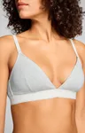 Puma Dames Sport Triangel Bralette 3D Knit Light Grey Melange
