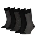 Tommy Hilfiger Sokken Giftbox Heren Herringbone Dot 5-pack Zwart