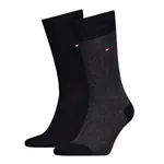 Tommy Hilfiger Sokken Heren Birdseye 2-pack Zwart