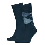 Tommy Hilfiger Sokken Heren Check 2-pack Dark Navy