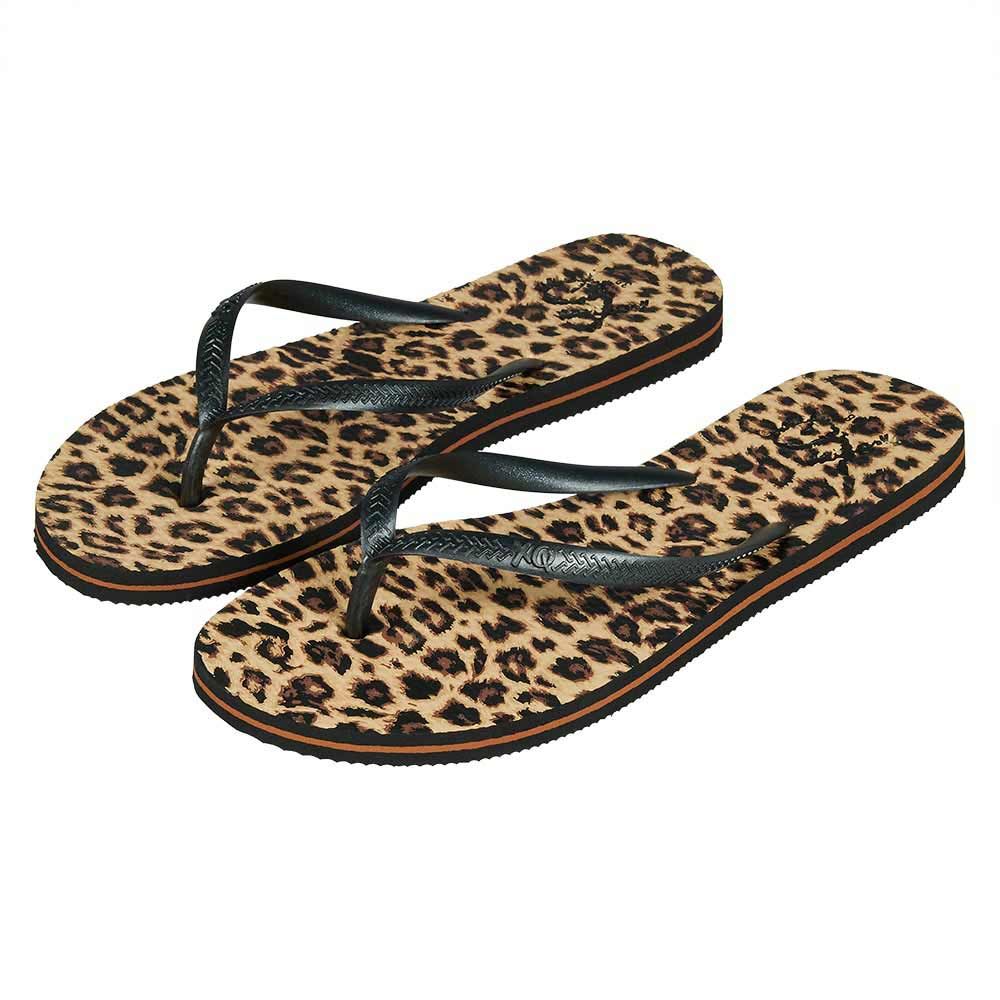 XQ Teenslippers Dames Panter Print 