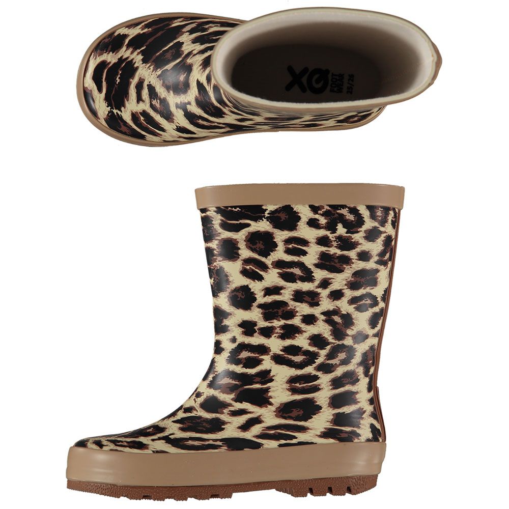 XQ Kinder Regenlaarzen Printed Panter Print