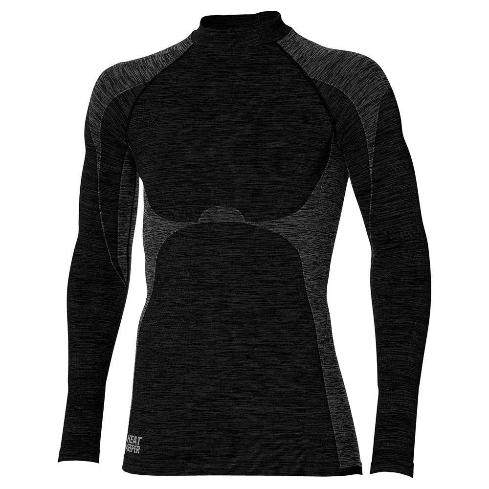 Heatkeeper Thermoshirt Lange Mouw Heren Premium 4-pack Zwart Melange