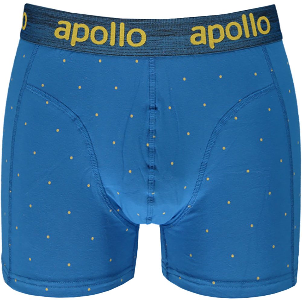 Apollo Boxershorts Heren Blue / Burgundy Dots 3-pack