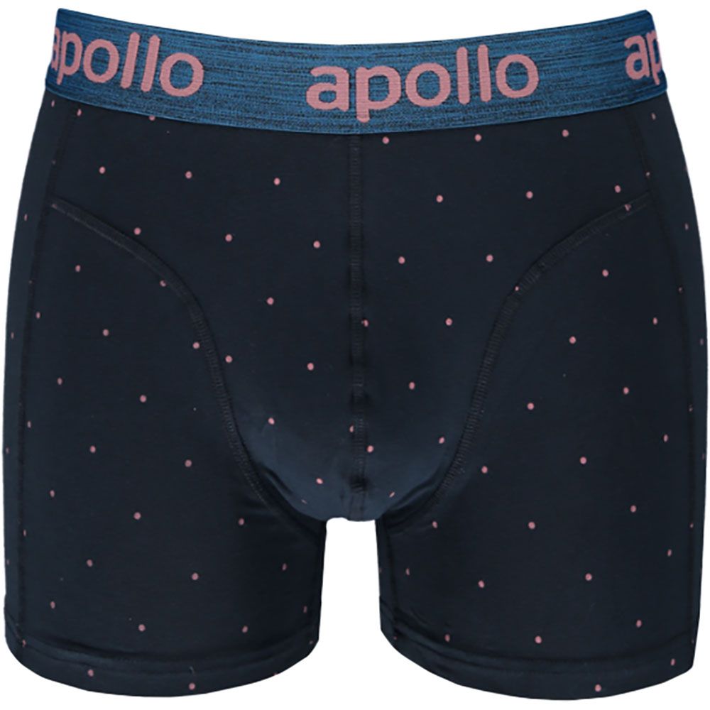 Apollo Boxershorts Heren Blue / Burgundy Dots 3-pack