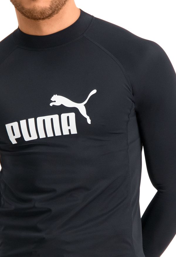 Puma Long Sleeve Rash Guard Heren Zwart