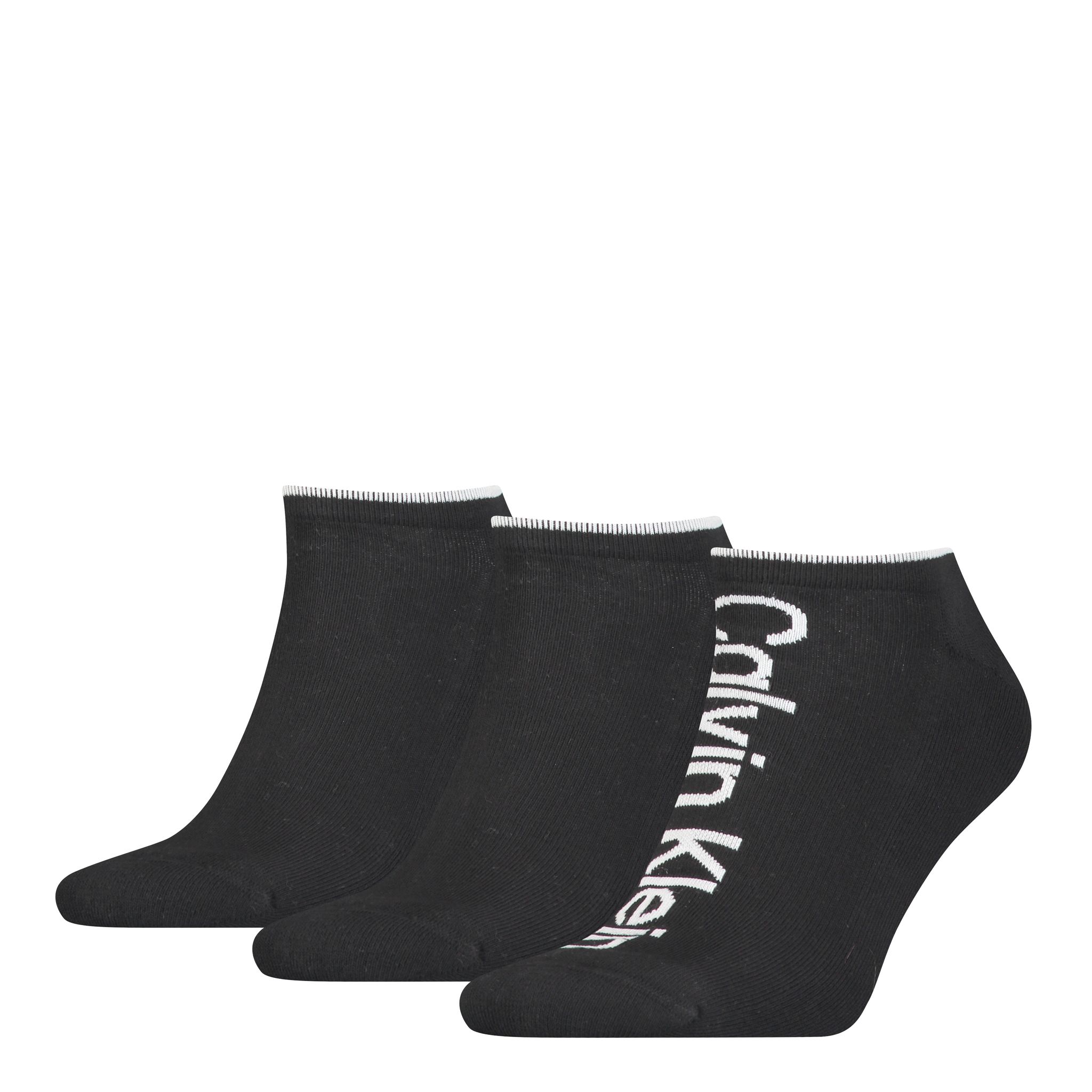 Calvin Klein Heren Sneakersokken Athleisure 3-pack Zwart