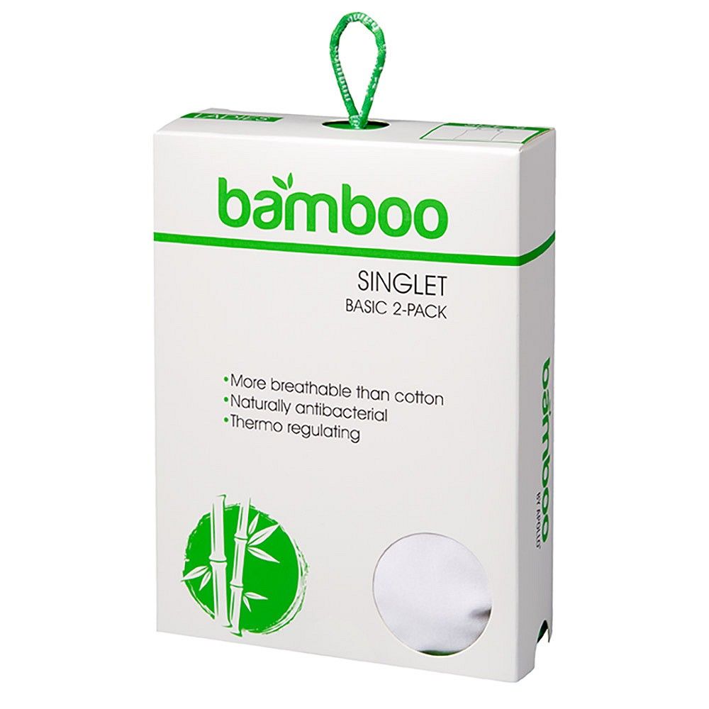 Apollo Singlet Dames Bamboo Wit 4-pack