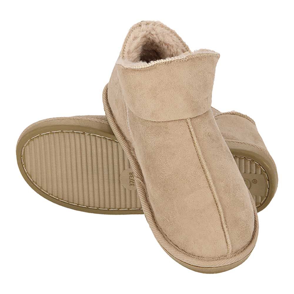Apollo Pantoffels Dames Boots Suede Beige