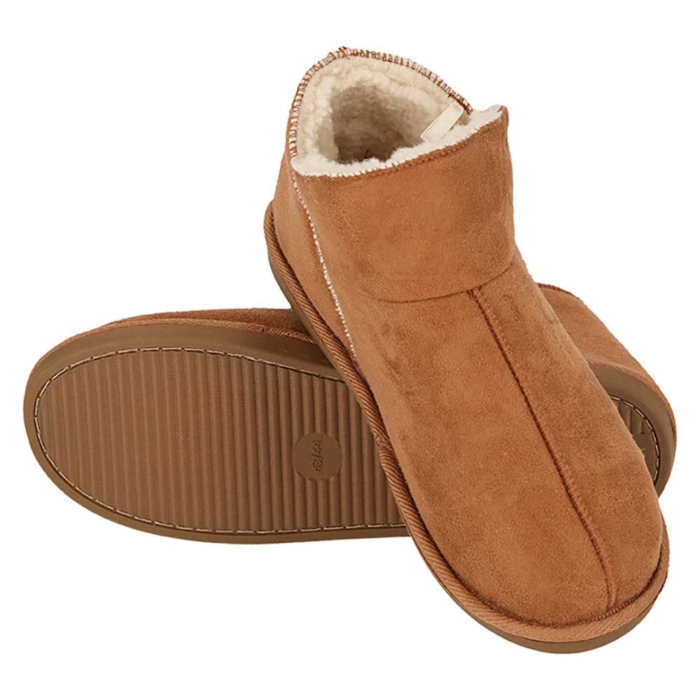 Apollo Pantoffels Dames Boots Suede Cognac