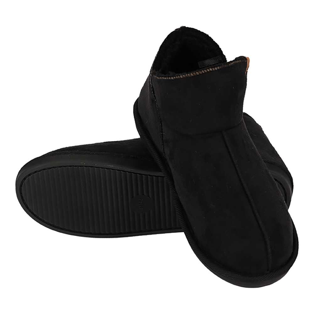 Apollo Pantoffels Heren Boots Suede Zwart