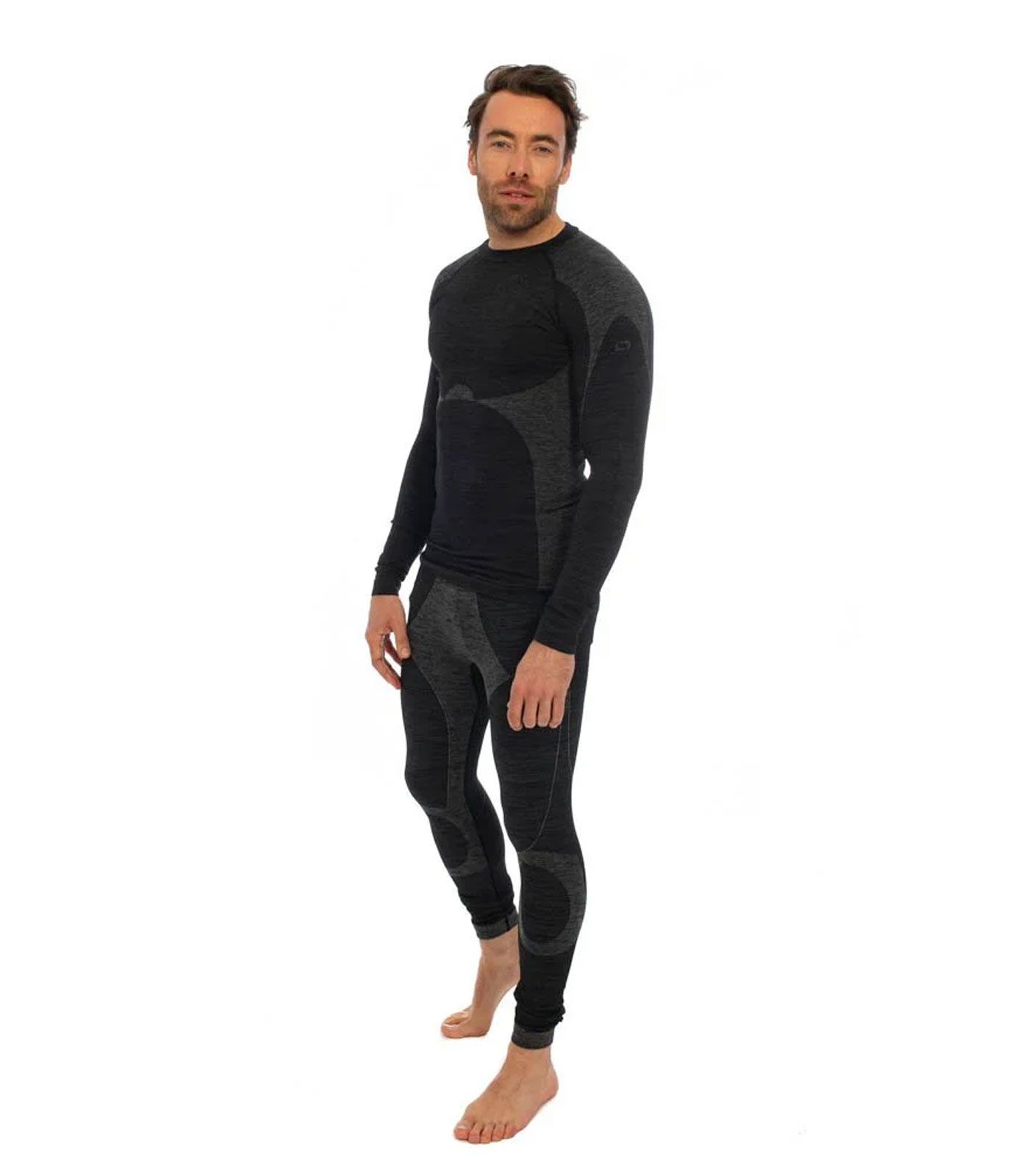 Heatkeeper Thermo Legging Heren Premium Zwart Melange