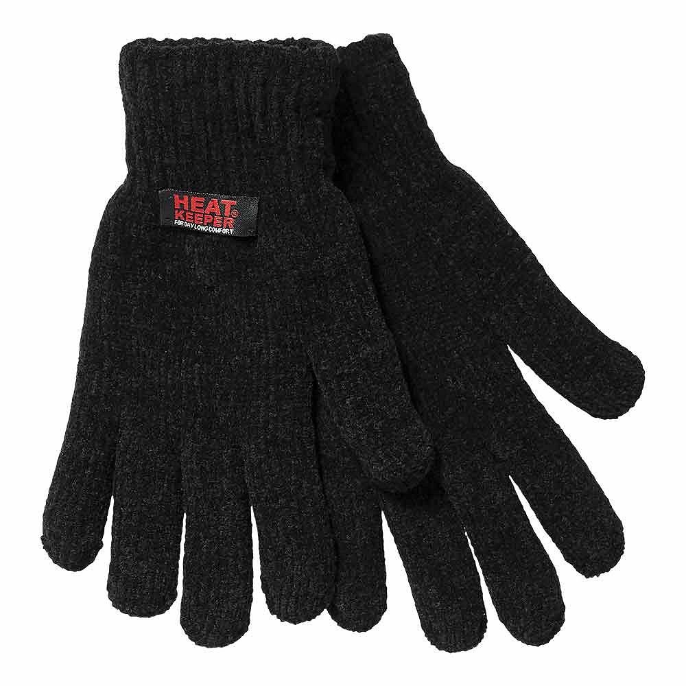 Heatkeeper Thermo Handschoenen Dames Chenille Zwart