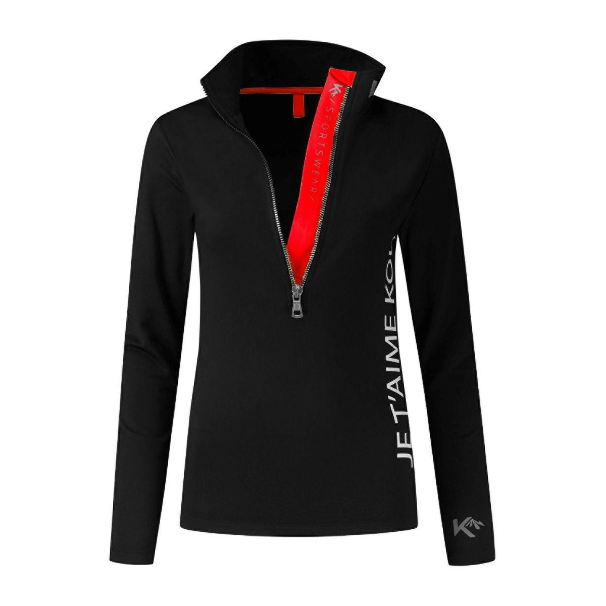 KOU Sportswear Skipully Dames Je T'aime Kou Zwart / Rood