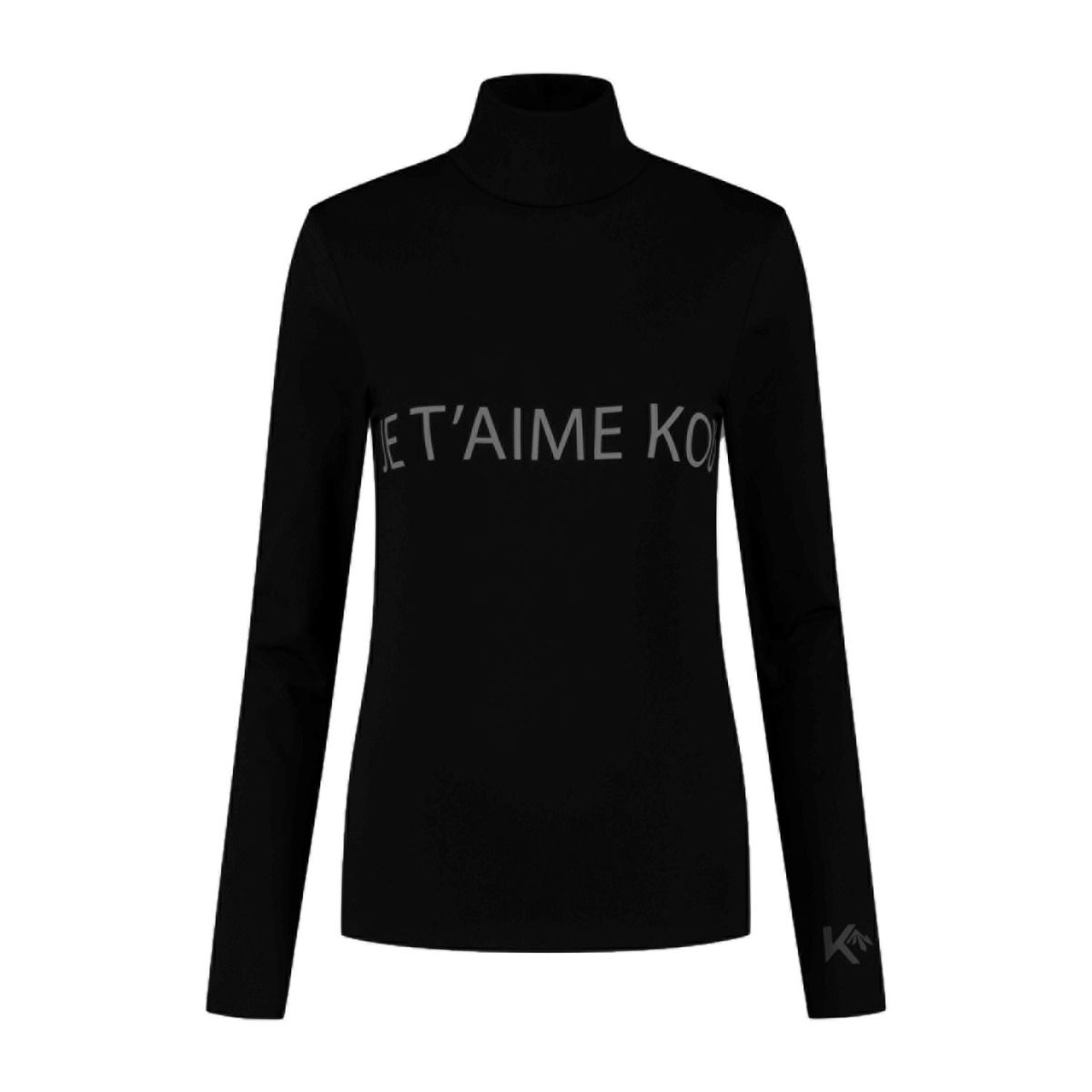KOU Sportswear Thermoshirt Dames Je T'aime Kou Zwart