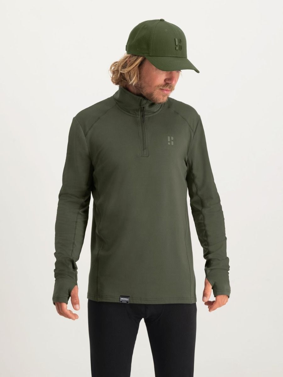 Poederbaas Midlayer Pully Heren Four Seasons Lightweight Groen