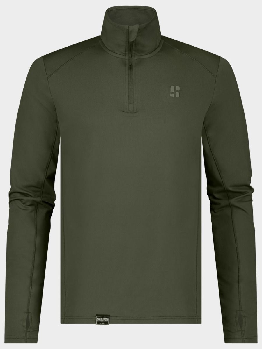 Poederbaas Midlayer Pully Heren Four Seasons Lightweight Groen