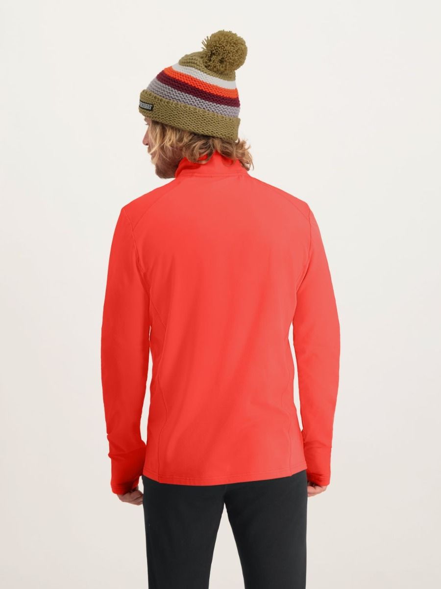 Poederbaas Midlayer Pully Heren Four Seasons Lightweight Mandarin Red