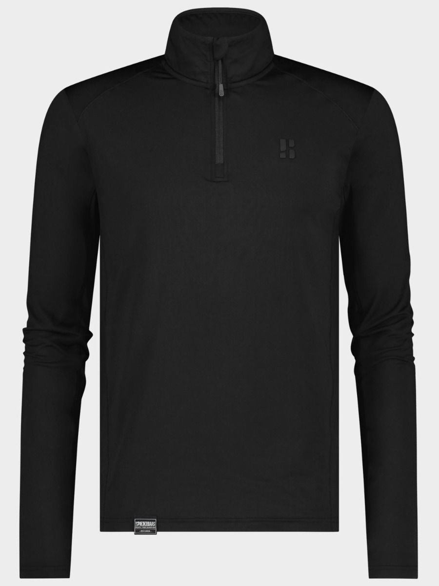 Poederbaas Midlayer Pully Heren Four Seasons Lightweight Zwart