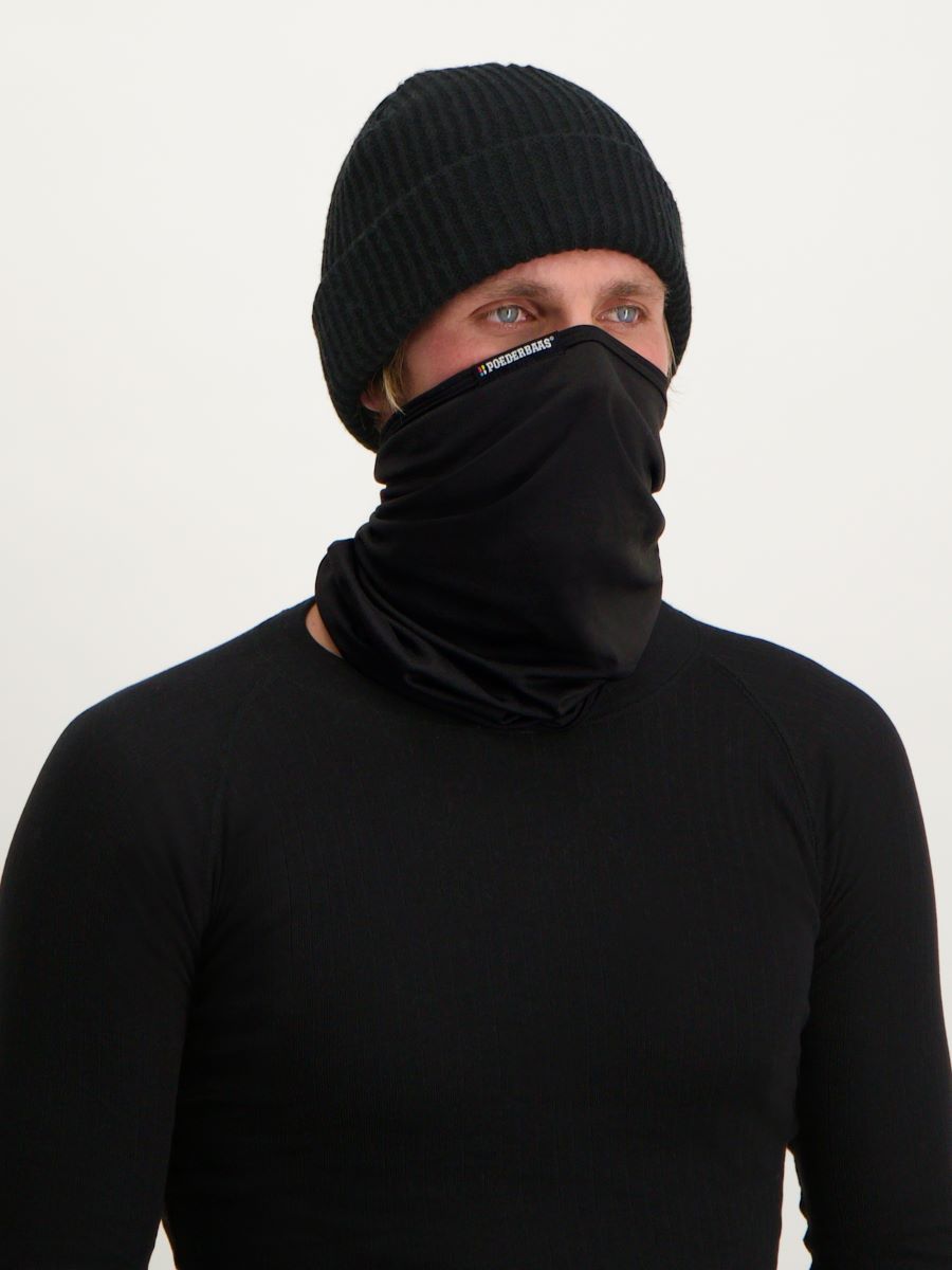 Poederbaas Nekwarmer Sport Zwart