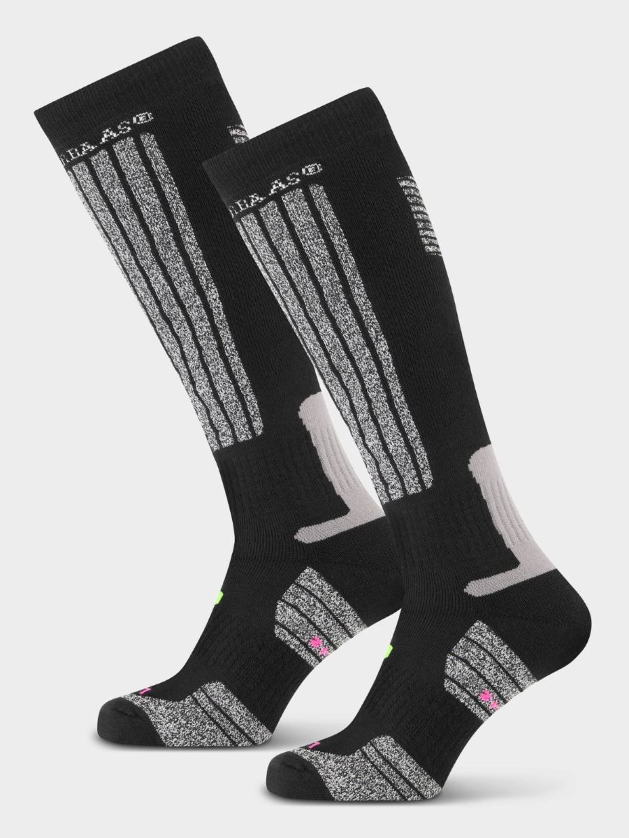 Poederbaas Skisokken 2-pack Zwart