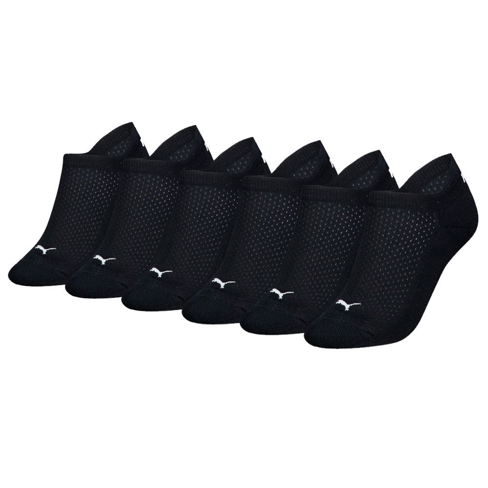 Puma Sneakersokken Dames Cushioned 6-pack Zwart
