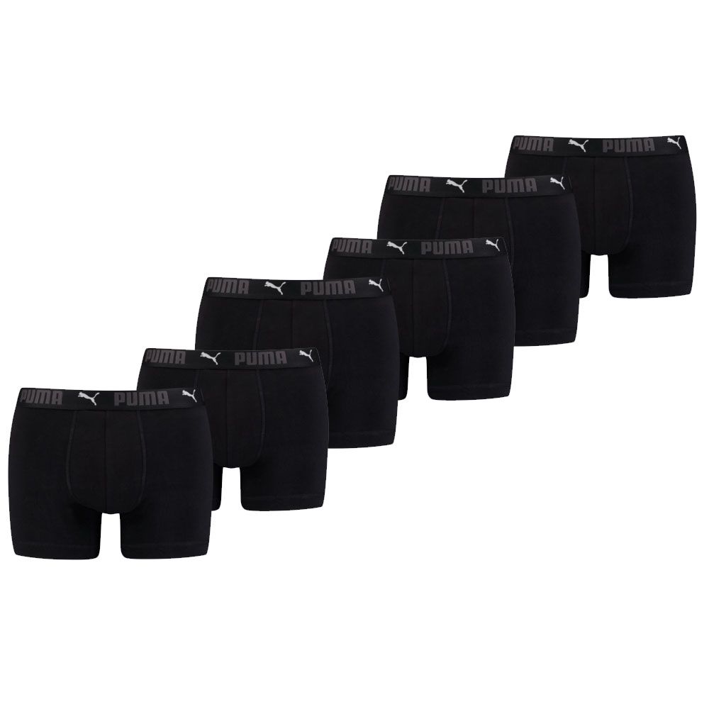 Puma Sport Boxershorts Katoen 6-pack Zwart